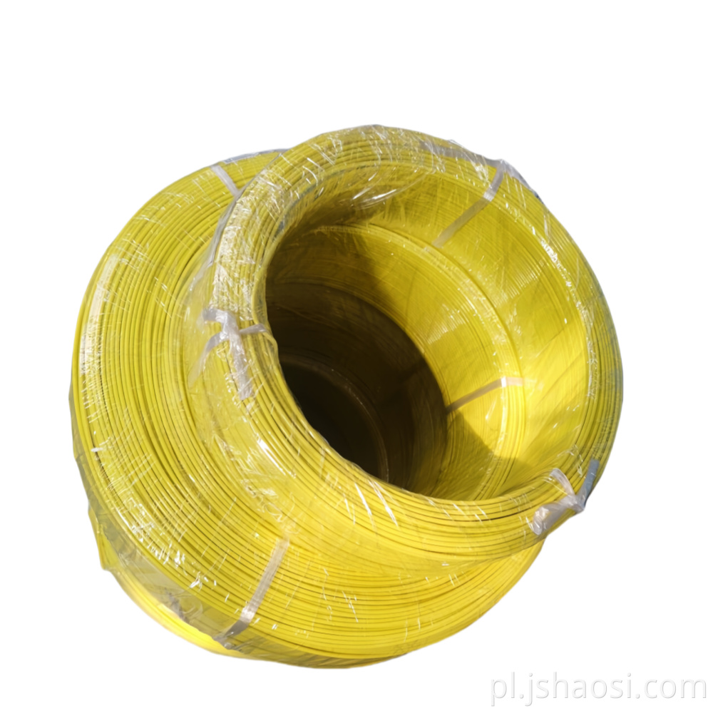 UL1330 18# żółty fluorowy drut z tworzywa sztucznego UL1330 18# yellow Fluorine plastic wire